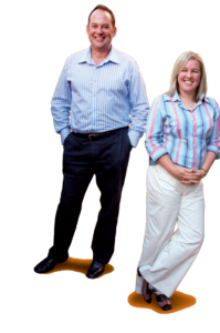 Principals Alison Sarginson and Mark Heslop